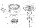 Recoil Starter Diagram and Parts List for 28222 7900001-7999999 - 1997 Lawn Boy Snow Blower